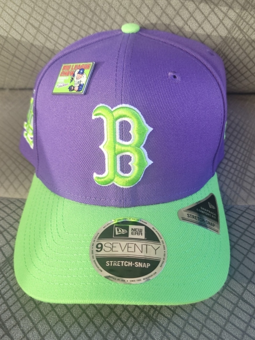 New Era Boston Red Sox Sour Apple Purple Green Baseball Snapback Cap